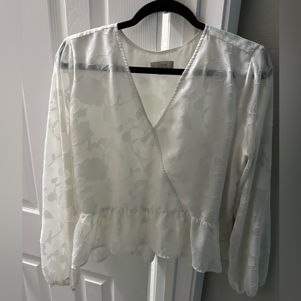 Loft White Blouse